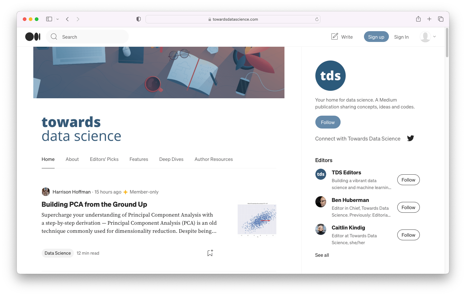 2. Towards Data Science Screenshot from 2023-Aug