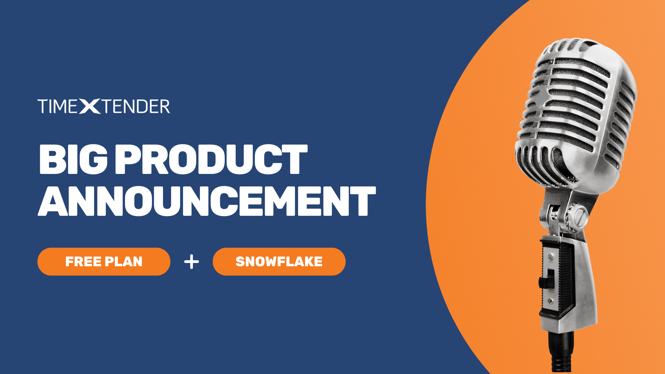 TimeXtender Product Announcement Snowflake Free Plan