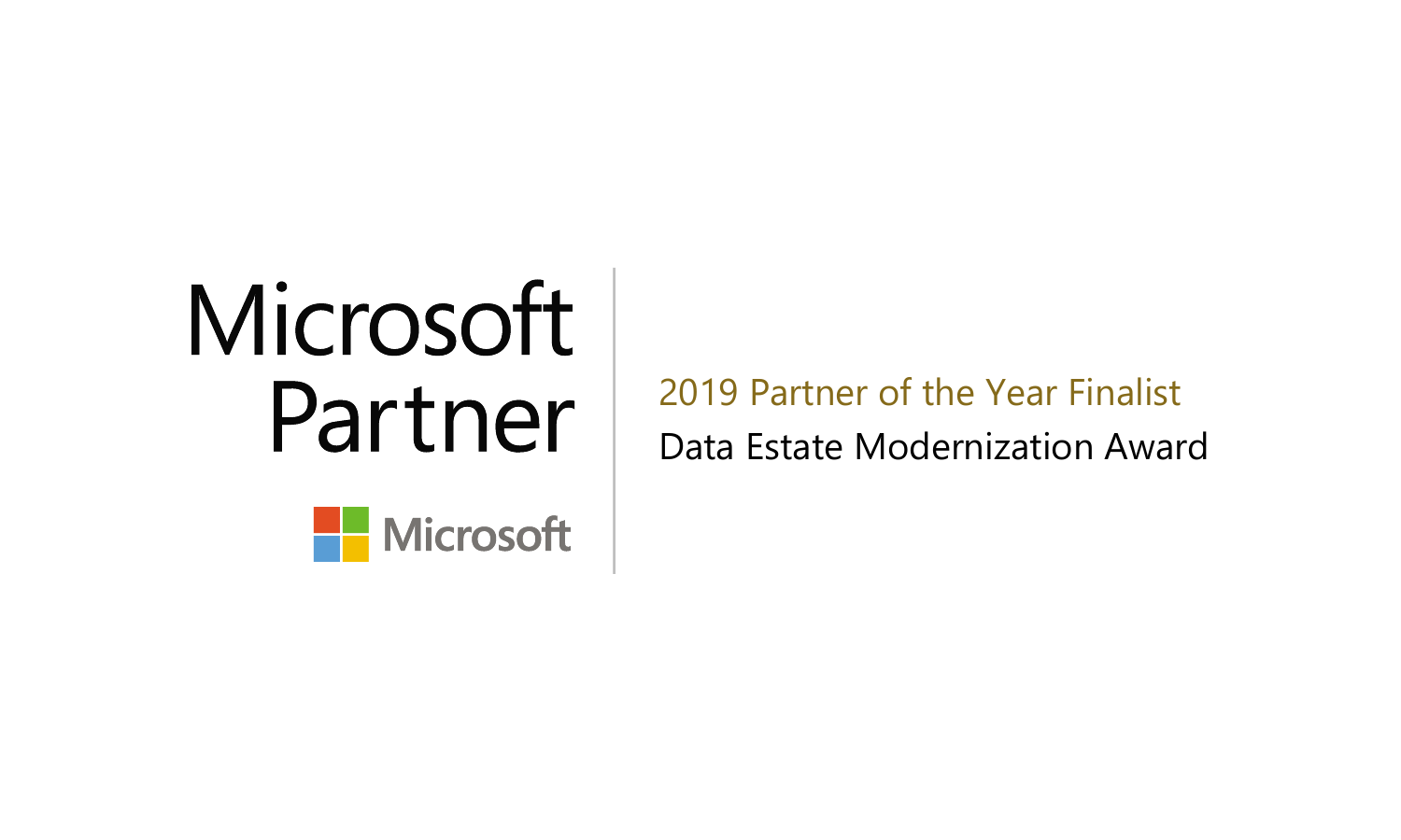 TimeXtender named Finalist for the 2019 Microsoft Data Estate Modernization Partner of the Year Award