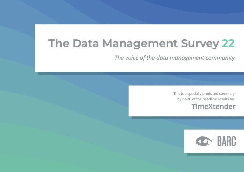 BARC Data Management Survey 2022 - TimeXtender Outstanding Results