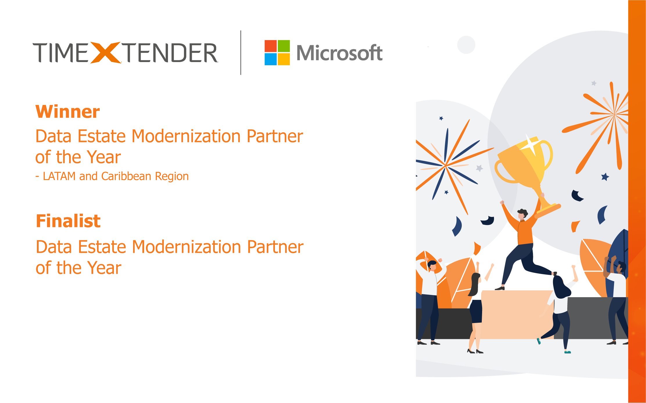 TimeXtender Receives 2 Microsoft Awards for Data Estate Modernization