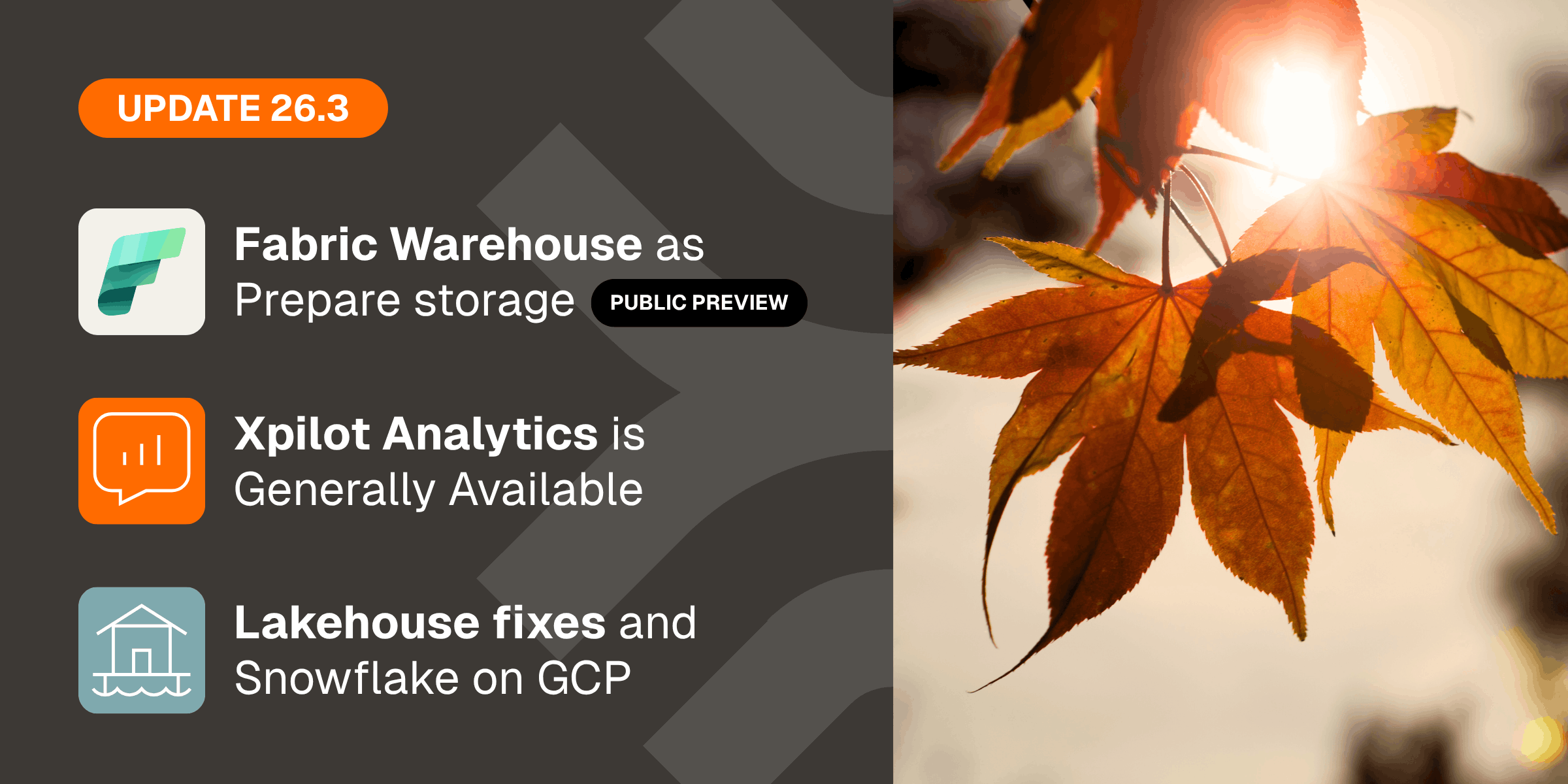 Timextender 26.3: Fabric Warehouse Support + Xpilot Analytics Goes GA