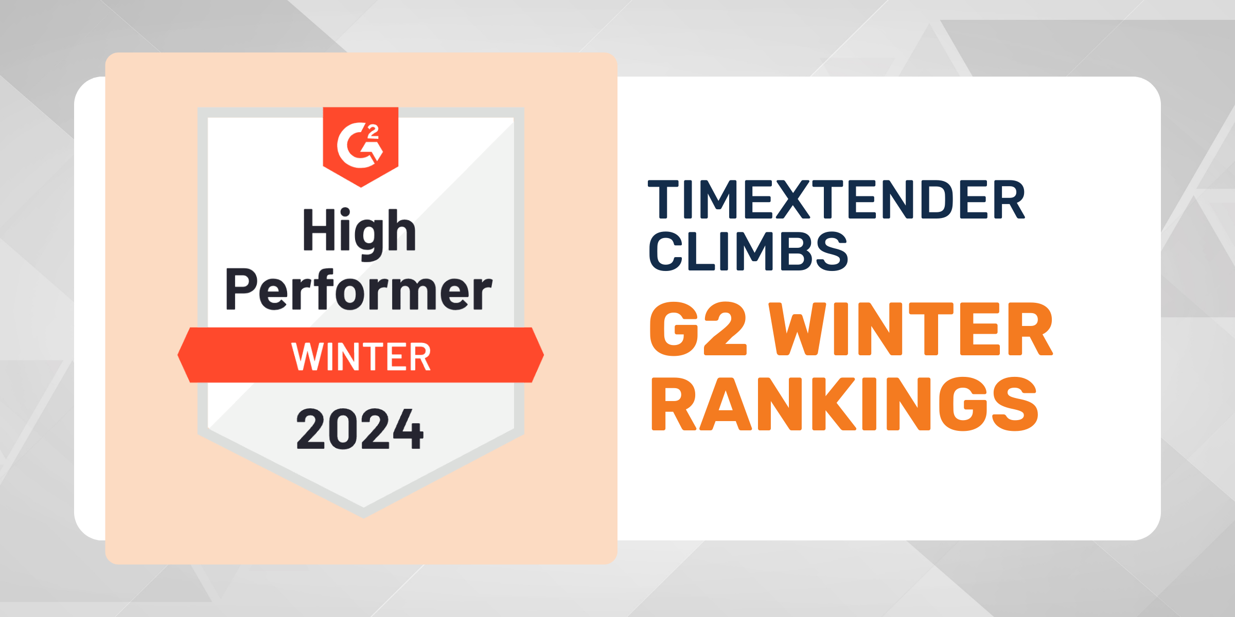Timextender Keeps Climbing With New G2 Winter Honors